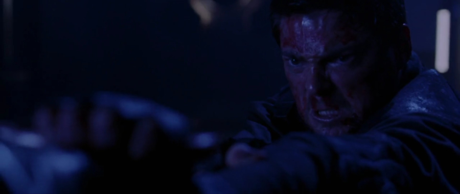 A scene from the movie Doom